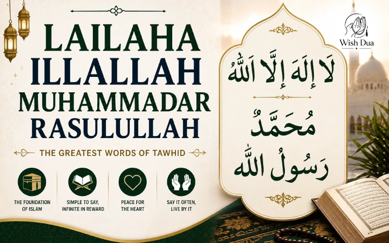 Lailahaillallah Muhammadarrasulullah in Arabic