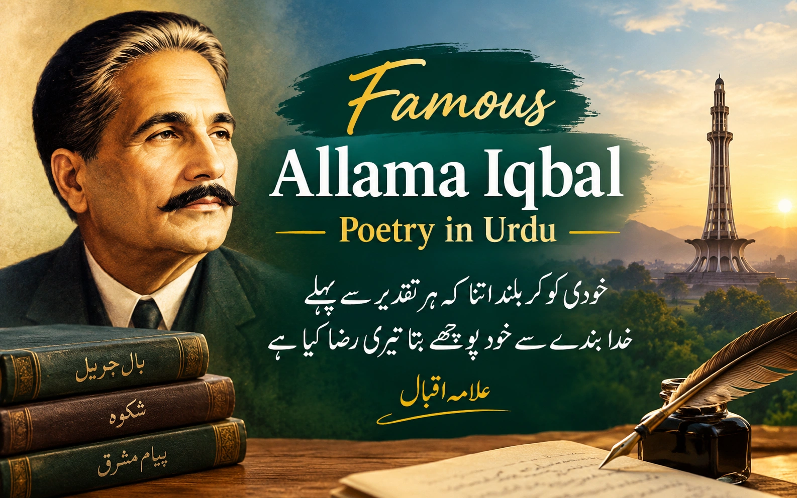 Famous Allama Iqbal Poetry in Urdu