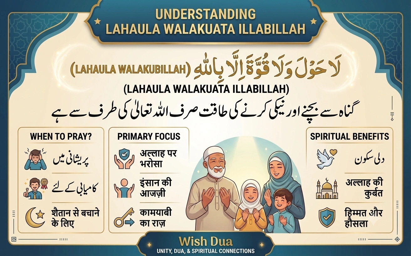 Lahaula Walakuata Illabillah Meaning in Urdu