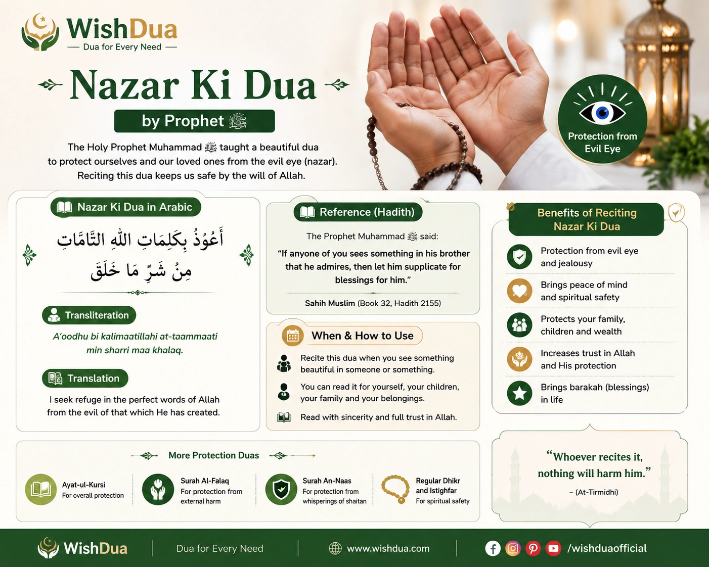 nazar ki dua by prophet